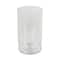12" Clear Glass Wide Minimalistic Glass Vase